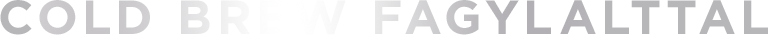 Cold brew fagylalttal